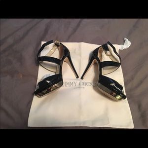 Black Patent Leather Jimmy Choos